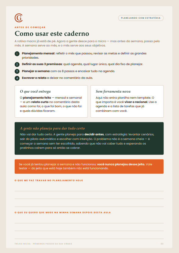 Exercício do caderno de aplicação